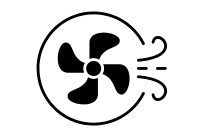 HRV fan blowing air